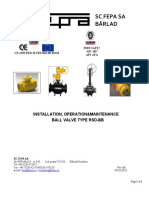 SC Fepa Sa Bârlad: Installation, Operation&Maintenance Ball Valve Type RSD-BB