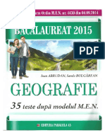 Abrudan I - BAC 2015 Geografie