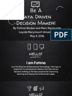 data driven decision making project