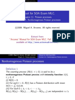 Manual For SOA Exam MLC.: Chapter 11. Poisson Processes. Section 11.5. Nonhomogenous Poisson Processes