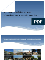 Give Tourist Advice On Local Attractions and Events in Your Town