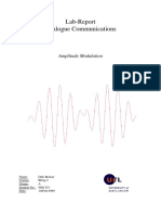 Lab-Report Analogue Communications: Amplitude Modulation