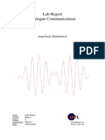 Lab Report on Amplitude Modulation Measurements