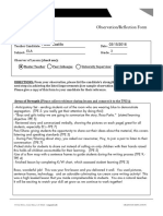 Observation-Reflection Form Lesson 1 Ela 1