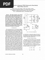 A New Approach To Generate PWM Patterns For Four-Switch Three-Phase Inverters