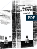 Camps, Victoria - Los Valores de La Educación PDF