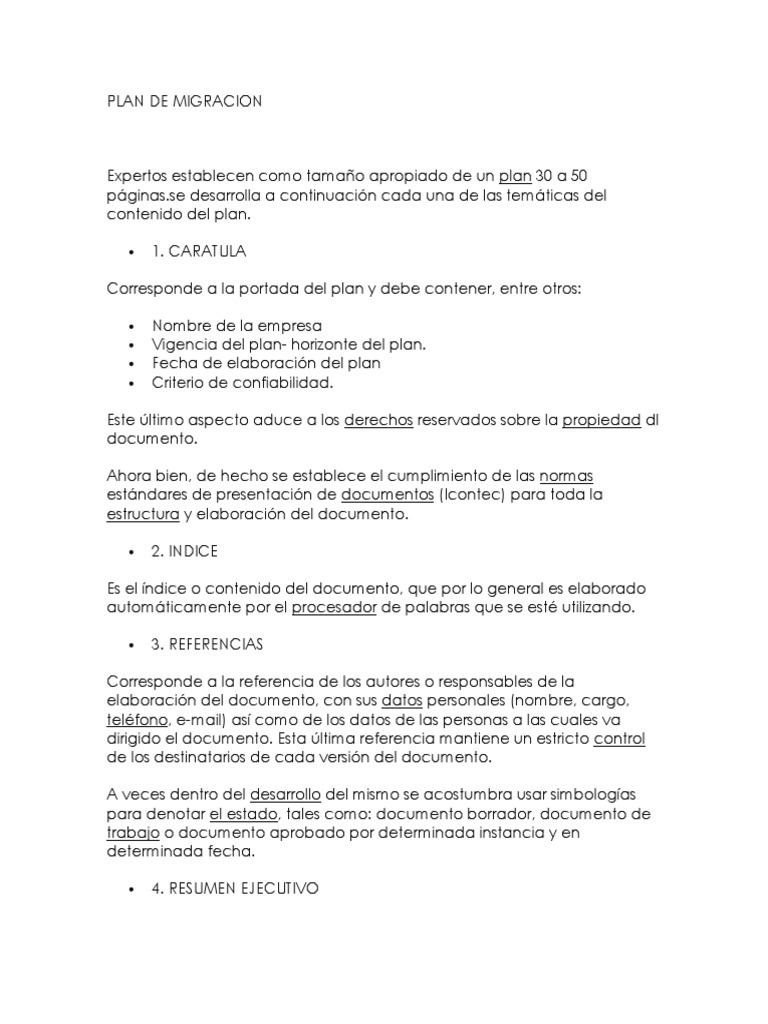 Plan de Migracion PDF | PDF