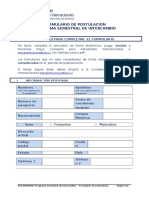 2016-2 Formulario de Postulación PUCV