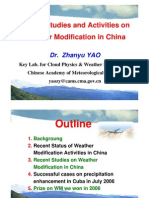 Chinese Experiments in Weather Modification