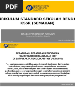 Kurikulum Standard Sekolah Rendah (KSSR) Semakan