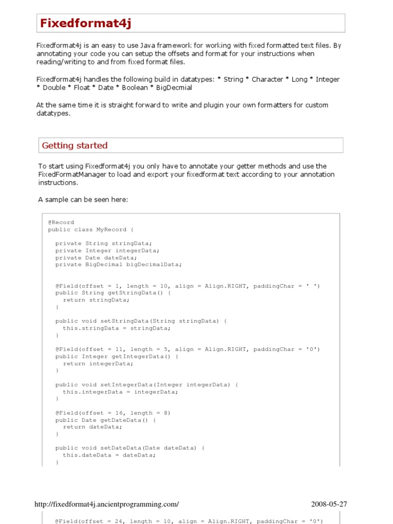 Fixed Format Data Handling Guide | PDF | Computer Programming | Computing