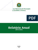 Mecanismo Nacional de Prevenção e Combate À Tortura: Relatório Anual 2015-2016