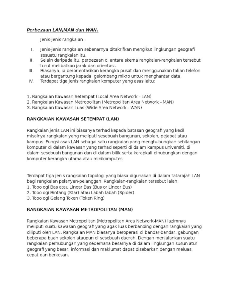 Perbezaan Lan, Man Dan Wan | PDF