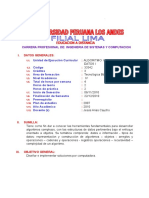 2010-2_Silabo Algoritmos y Estructura de Datos I