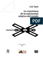 [livro] TAPIA, Luis. La coyuntura de la autonomía relativa del estado.pdf