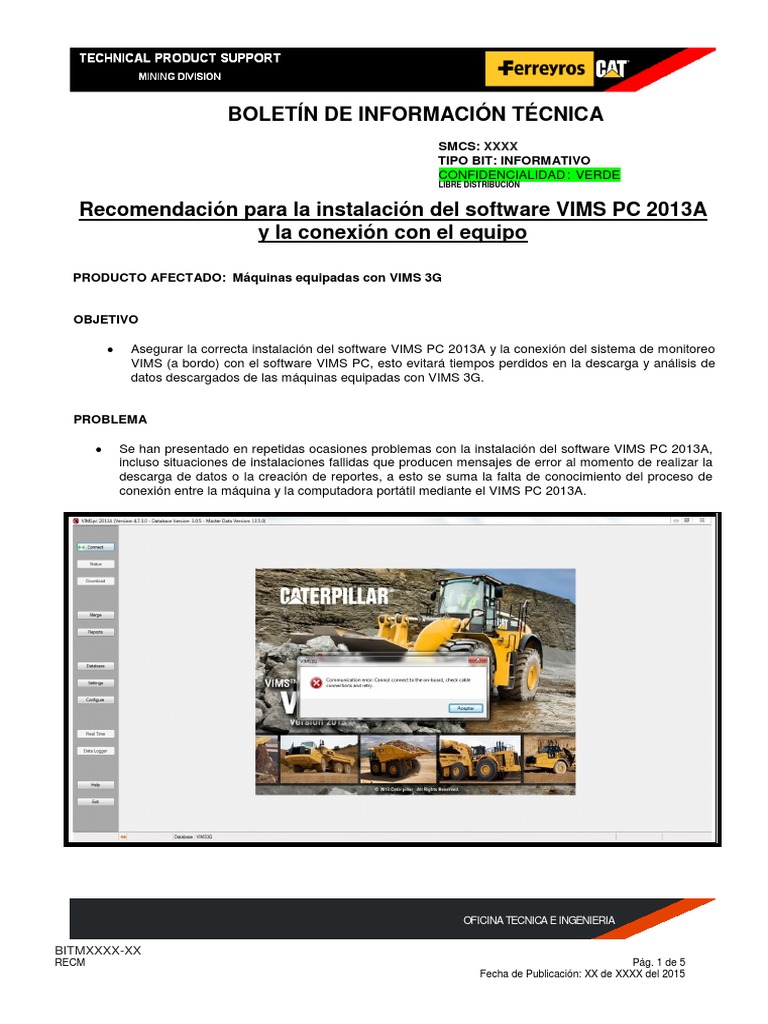 Instalación del Software VIMS PC 2013A | PDF | Computadoras personales ...