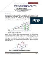 Design of Continuous Beam and Slab Footing Using BS 8110-1:1997