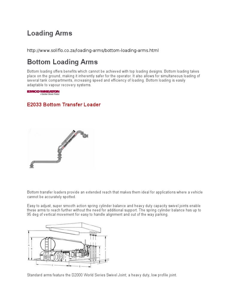 Loading Arms - Emco Wheaton | PDF | Hvac | Control System