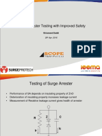 Surge Arrester Testing With Improved Safety-Scope