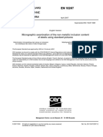 En 10247-2007 Micrographic Examination of the Non-metallic Inclusion Content