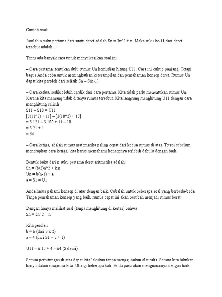 Contoh Soal Berpikir Kritis