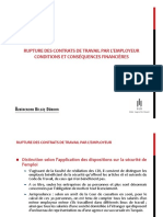 Rupture Des Contrat de Travail 25092013