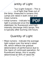 Quantity of Light