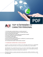 Top 10 Intrebari Despre Datele Cu Caracter Personal1