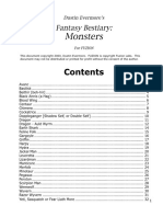 Fuzion Fantasy Bestiary Monsters