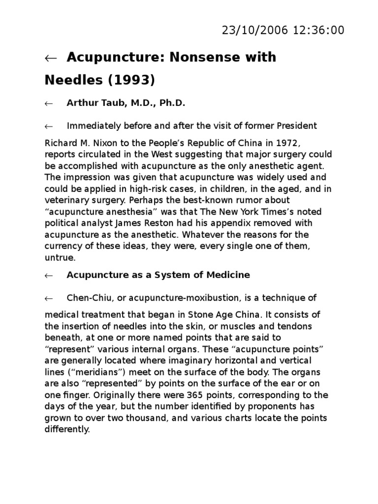 Acupuncture.doc Acupuncture Anesthesia