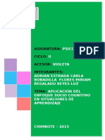 Aplicación Del Enfoque Socio Cognitivo en Situaciones de Aprendizaje