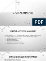 System Analysis