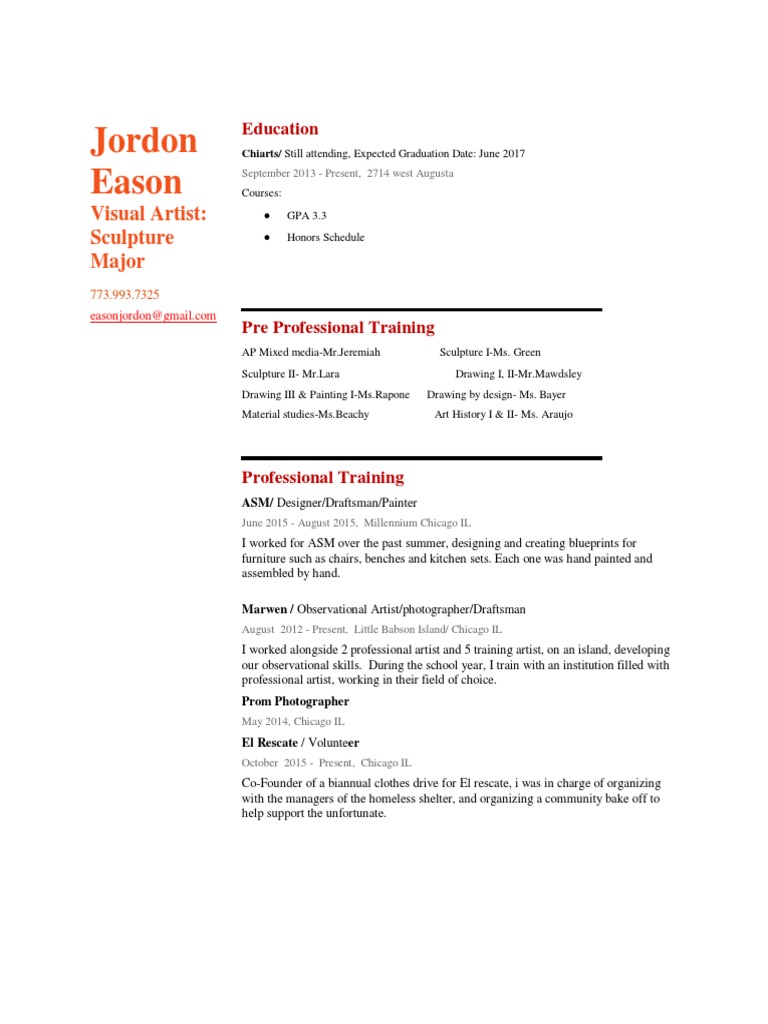 Jordon Eason Resume | PDF