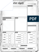 Character Sheet