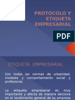 Protocolo y Etiqueta Empresarial