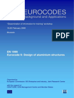 Exposicion Sobre Eurocode 9 - Design of Aluminium Structures (EN 1999) PDF