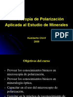 MICROSCOPIA DE LUZ POLARIZADA DE ROCAS EN SECCION DELGADA CLASE 1