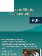 Barriers To Effective Communication