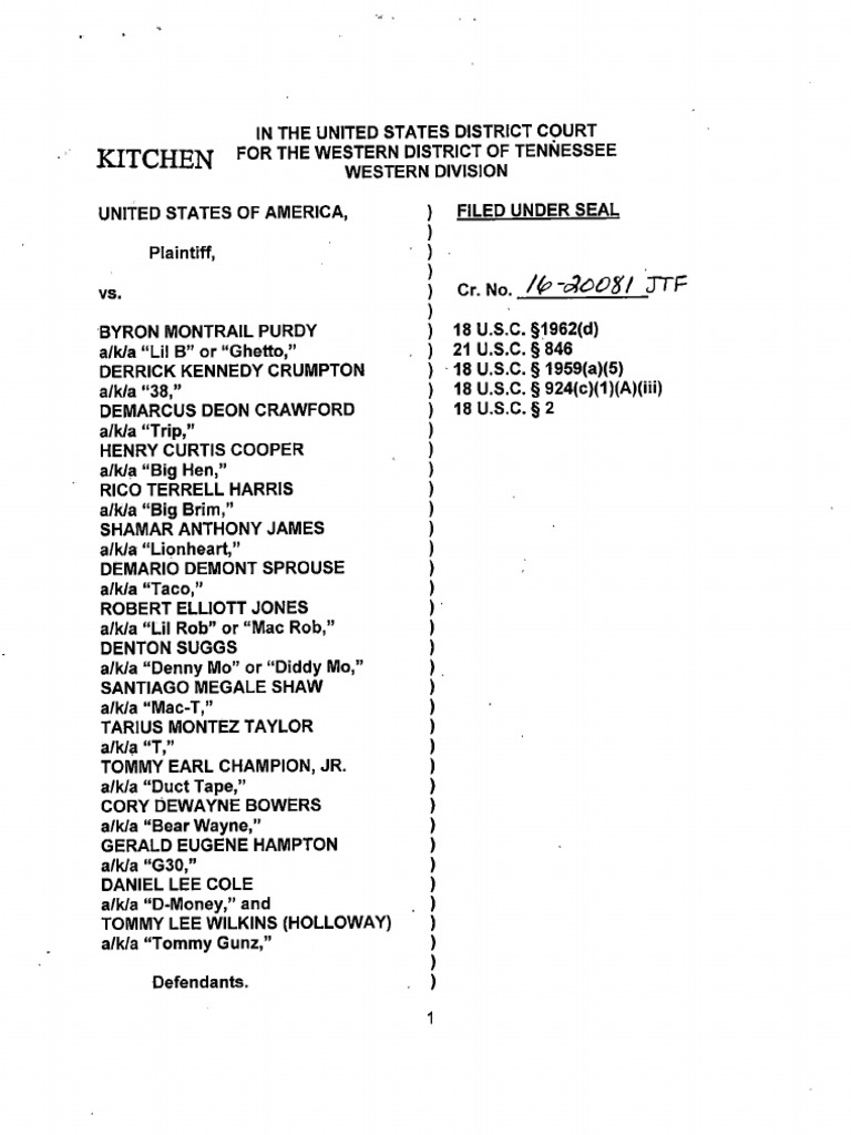 GD Indictment Tennessee