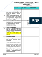 LISTA DE VERIFICACIÓN PARA Area Dimensional PDF