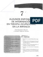 Blanche, E. - Algunos Enfoques de Intervención de Terapia Ocupacional en La Infancia