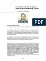 importancia metodología de la investigación juridica