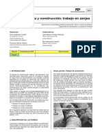 NTP 820 Ergonomía y Construcción - Trabajo en Zanjas