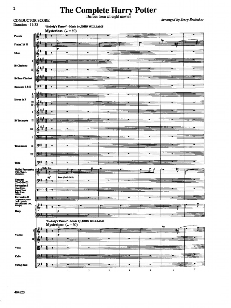 Harry Potter Score