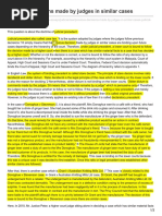 Lawteacher.net-Previous Decisions Made by Judges in Similar Cases