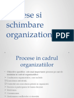 Procese Si Schimbare Organizationala
