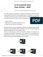 Introduction To Central User Administration (CUA) - SAP - All About Web and Cloud