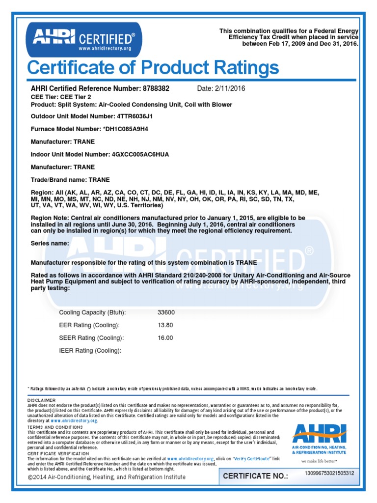 ahri cert