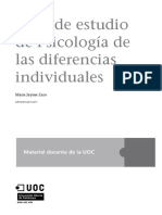 Guía de estudio de Psicología de las diferencias individuales