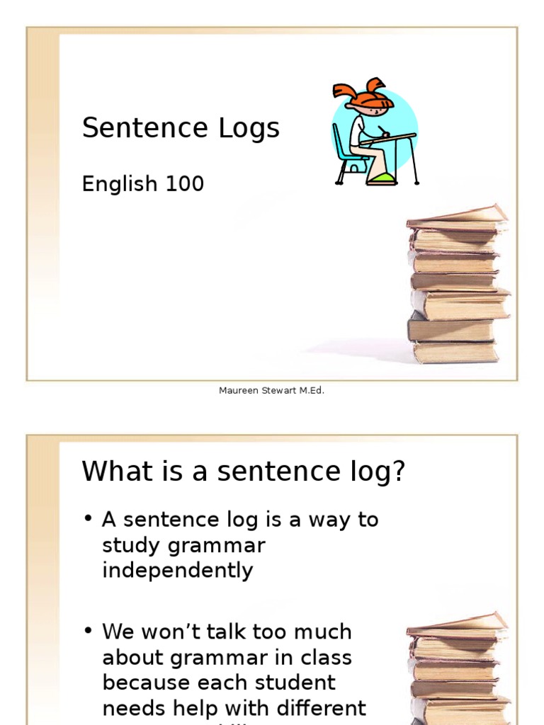 Class 1 Sentence Log Instructions | PDF